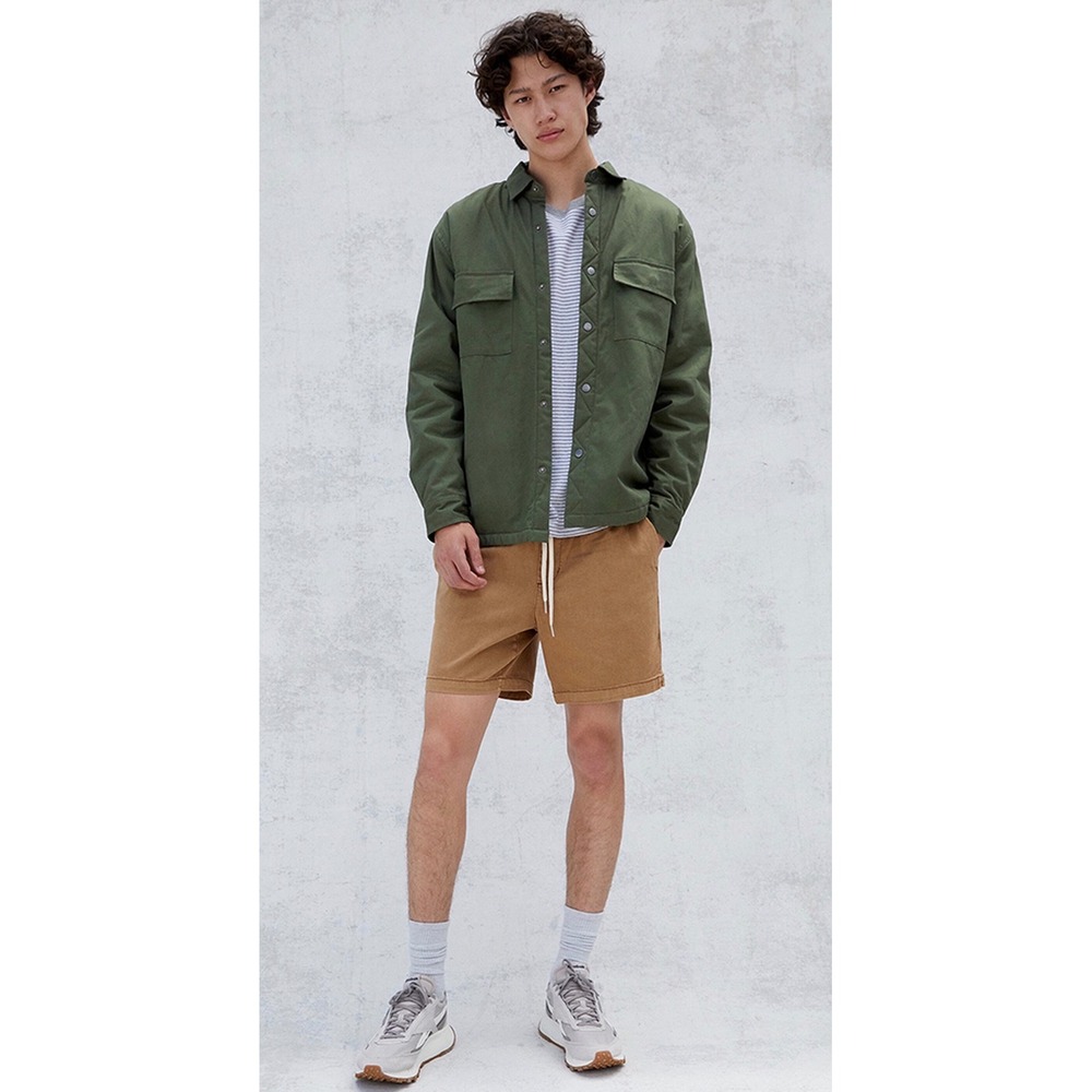 Men's Pacsun‎ Volley Shorts Tan 
Drawcord-adjustable waist size Large NWT